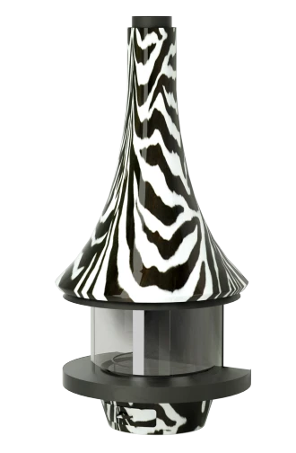 Cheminée centrale signé Paco Rabanne
 EVA 992 ZEBRE