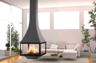 Benefits of a suspended fireplace