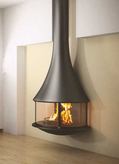 Jc Bordelet Suspended Fireplace Wall Fireplace Modern