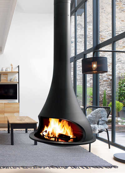 Swivel fireplaces