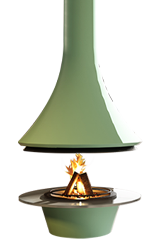 Central color fireplace glasse base top
 EVA 992