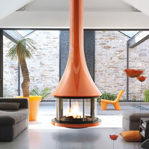 Central fireplace ZELIA 908